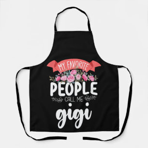 My Favourite People Call Me Gigi Mother's Day Apron
