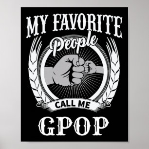 My Favourite People Call Me Gpop Fist Bump Special Poster