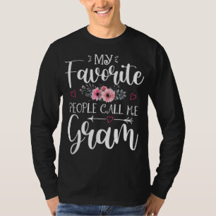 My Favourite People Call Me Gram Floral Mother's D T-Shirt