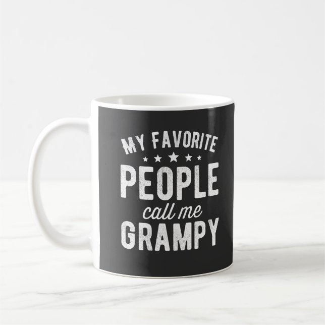 my favourite people call me grampy coffee mug (Left)