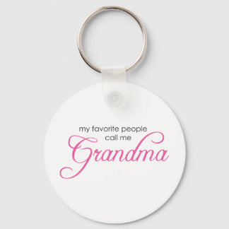 My Favourite People Call Me Grandma Key Ring