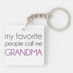 My Favourite People Call Me Grandma Key Ring