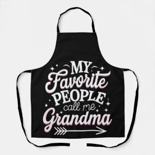 My Favourite People Call Me Grandma Mother’s Day Apron