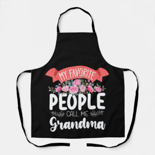 My Favourite People Call Me Grandma Mother's Day Apron