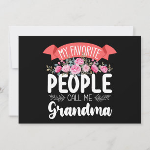 My Favourite People Call Me Grandma Mother's Day Invitation