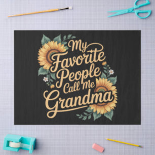 My Favourite People Call Me Grandma Mother's Day Tissue Paper