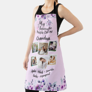 My Favourite People Call Me Grandma, Names & photo Apron