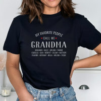 My Favourite People call Me Grandma or Custom Name
