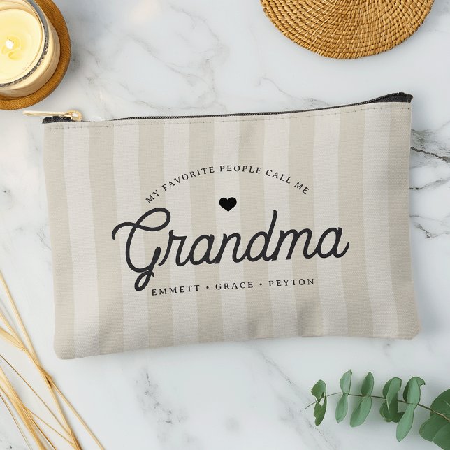 My Favourite People Call Me Grandma Personalised Accessory Pouch (Creator Uploaded)