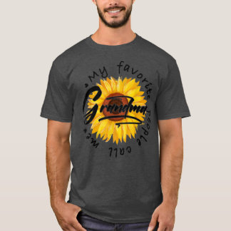 My Favourite People Call Me Grandma Women Sunflowe T-Shirt