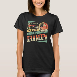 My Favourite People Call Me Grandpa Men Vintage Gr T-Shirt