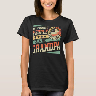 My Favourite People Call Me Grandpa Men Vintage Gr T-Shirt