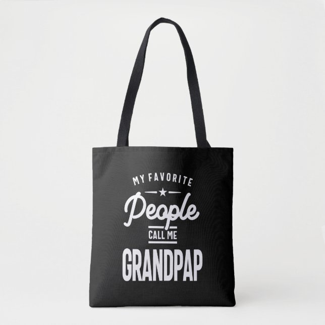 My Favourite People Call Me Grandpap Tote Bag (Front)