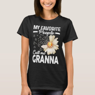 My Favourite People Call Me Granna Floral Grandma T-Shirt