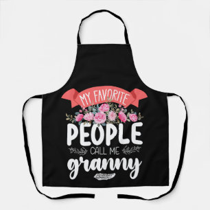 My Favourite People Call Me Granny Mother's Day Apron