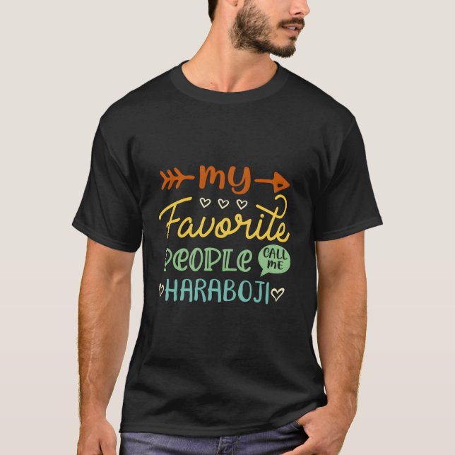 My Favourite People Call Me Haraboji Korean Grandp T-Shirt (Front)