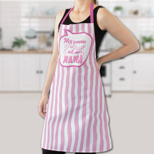 My Favourite People call me Mama Mother's Pink Apron