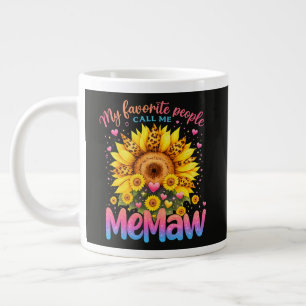 My Favourite People Call Me Memaw Mothers Day Large Coffee Mug