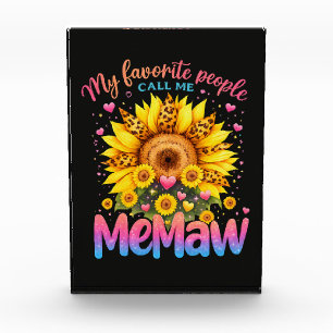 My Favourite People Call Me Memaw Mothers Day Photo Block