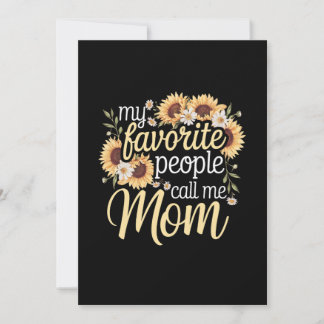 My Favourite People Call Me Mum Invitation