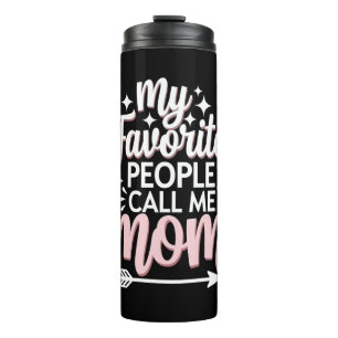 My Favourite People Call Me Mum Mother's Day Flora Thermal Tumbler