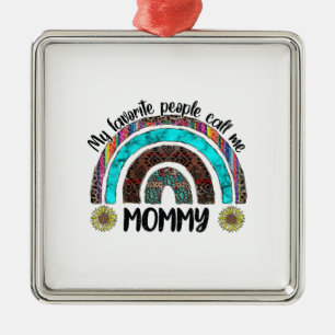 My Favourite People Call Me Mummy Metal Tree Decoration