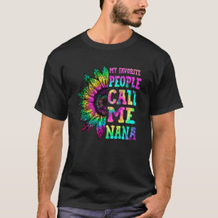 My Favourite People Call Me Nana Sunflower Tie Dye T-Shirt