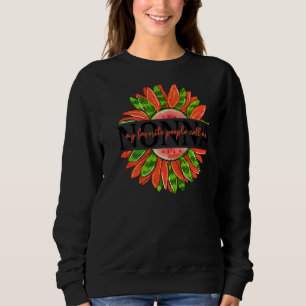 My Favourite People Call Me Nonna Watermelon Mothe Sweatshirt