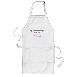 My Favourite People Call Me Oma Long Apron