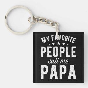My Favourite People Call Me Papa Key Ring