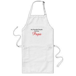 My Favourite People Call Me Papa Long Apron