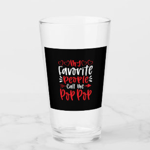 My Favourite People Call Me Poppop Glass