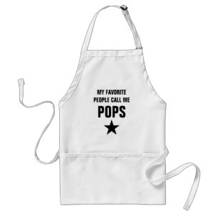 My favourite people call me pops BBQ aprons for