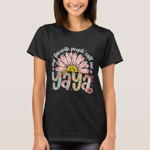 My Favourite People Call Me Yaya Mothers Day Girly T-Shirt