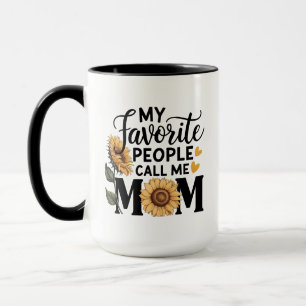 My Favourite People Call Mum Funny Mum Family Gift Mug