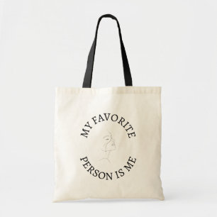 My Favourite Person Is Me Line Art Tote Bag