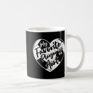 My Favourite Player Calls Me Aunt Soccer Heart Coffee Mug