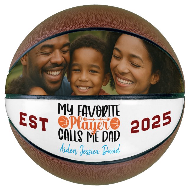 My Favourite Player Calls Me Dad Basketball (Front)