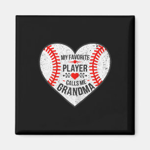 My Favourite Player Calls Me Grandma Shirt Bysebyl Magnet