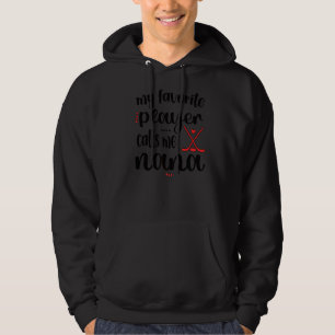 My Favourite Player Calls Me Nana Ice Hockey Nana Hoodie