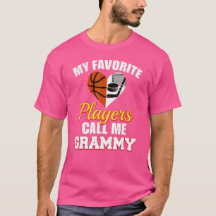 My Favourite Players Call Me Grammy Basketball Hoc T-Shirt