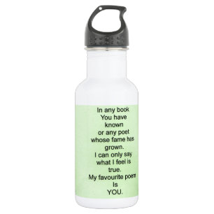 my favourite poem 532 ml water bottle