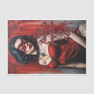 My Favourite Position is CEO Female Decoupage Tissue Paper