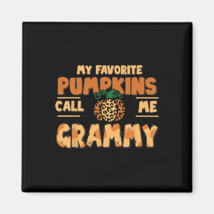 My Favourite Pumpkins Call Me Grammy Thanksgiving Magnet
