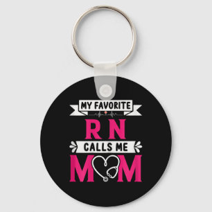My Favourite Rn Registered Nurse Calls Me Mum Moth Key Ring