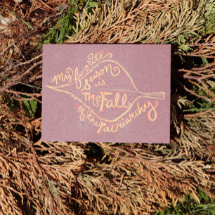 My Favourite season is the fall of the patriarchy Postcard