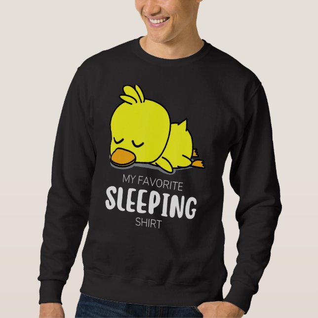 My Favourite Sleeping  Animal Duck Sweatshirt (Front)