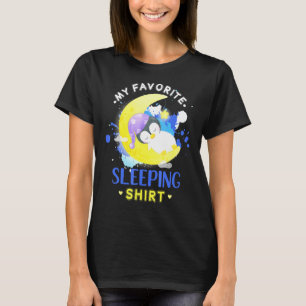 My Favourite Sleeping Sleepy Animal Penguin Sleepi T-Shirt