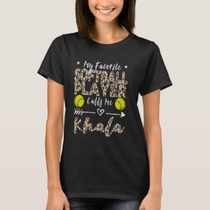 My Favourite Softball Player Calls Me Khala Arabic T-Shirt
