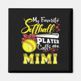 My Favourite Softll Player Calls Me Mimi Tee Mothe Magnet